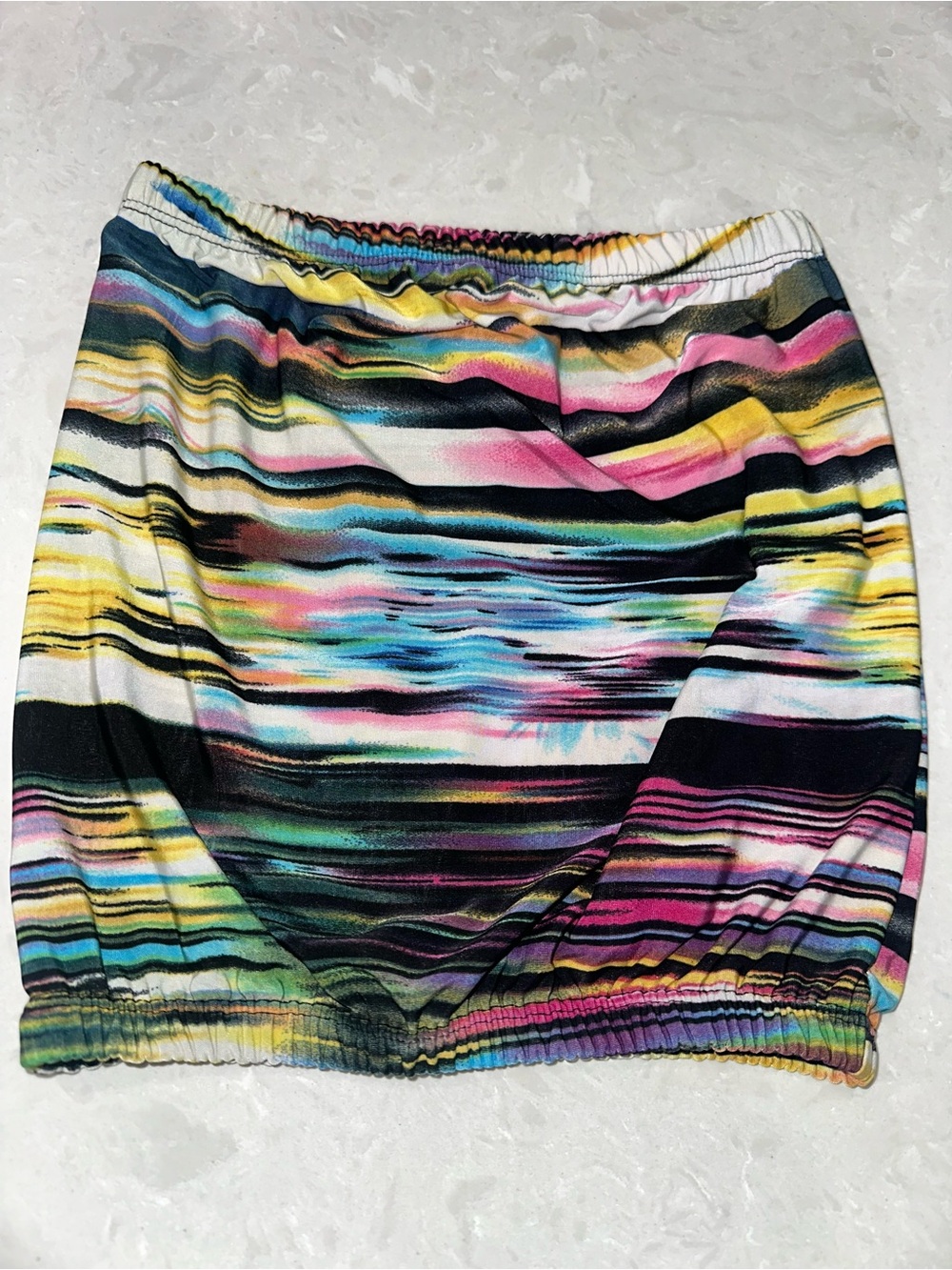 Girls S (7/8) So Nikki Multicolor Striped tube top with Elastic